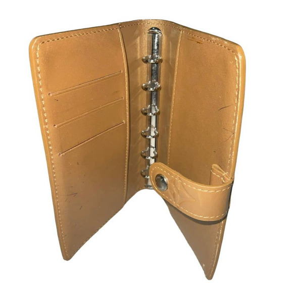 Louis Vuitton Wallet Cover Agenda Golden Brown Monogram Vernis Vintage - Picture 3 of 9
